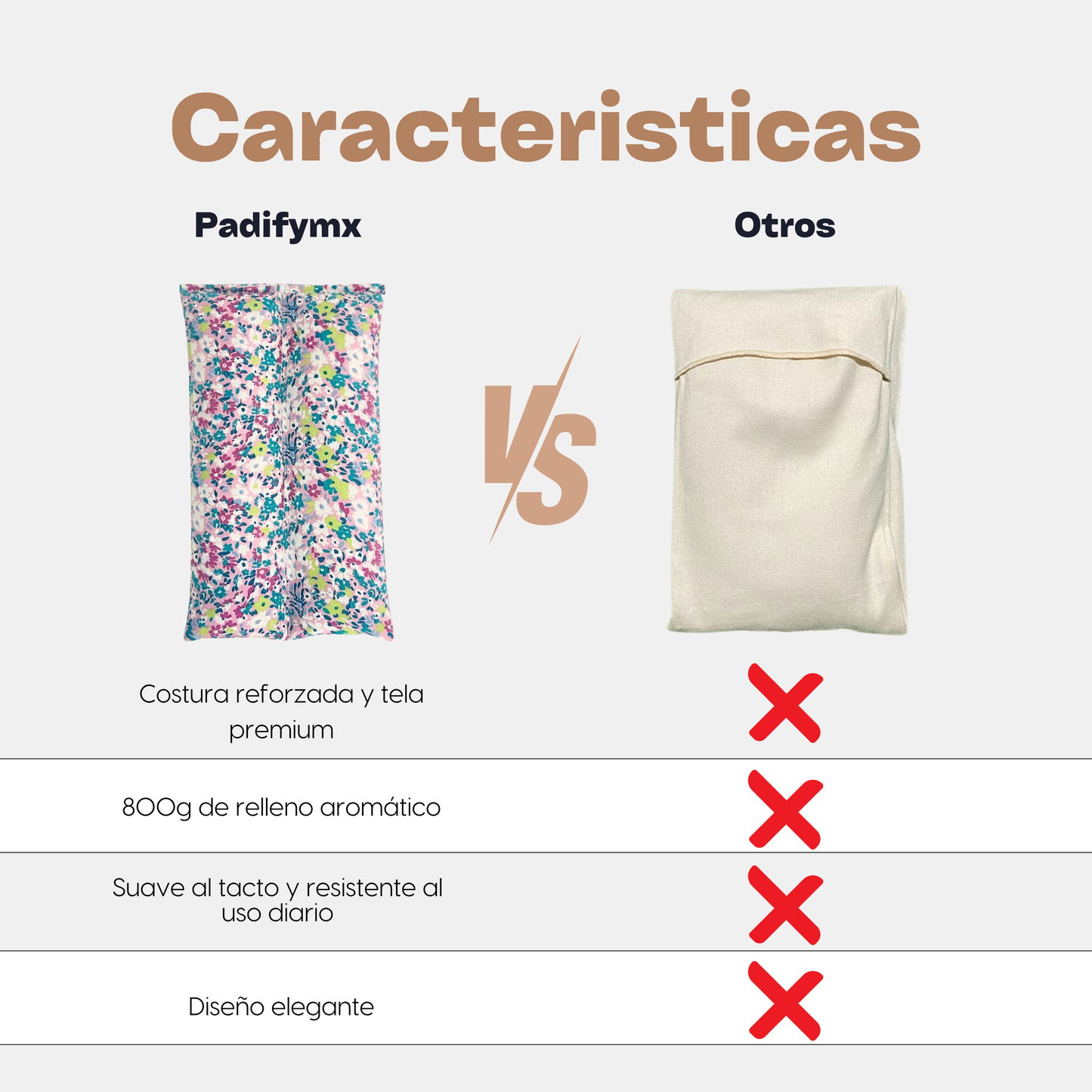 Compresa Térmica Mediana — Mijo y Menta | Flores