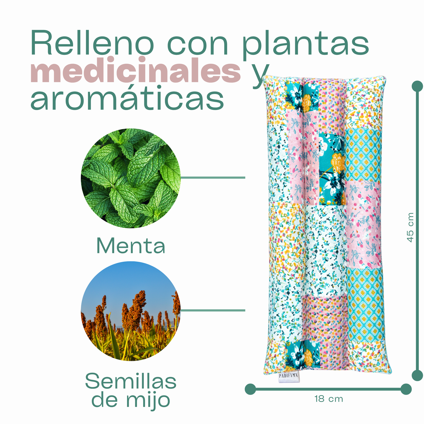 Compresa Térmica Grande — Mijo y Menta