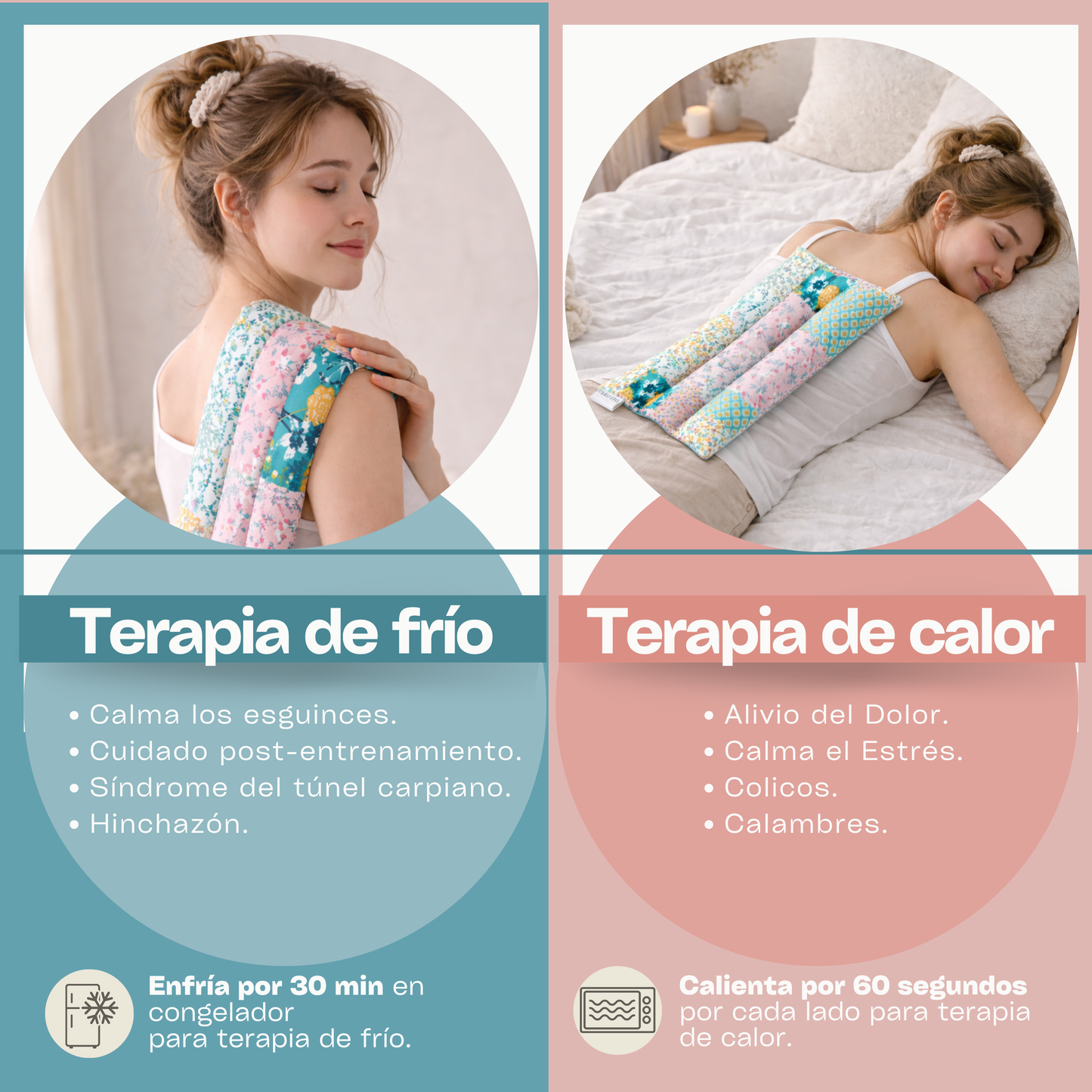 Compresa Térmica Grande — Mijo y Menta