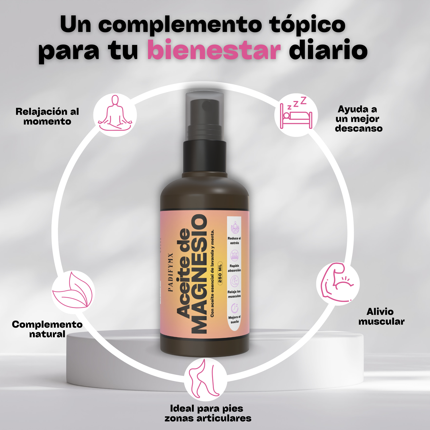 Aceite de Magnesio con Lavanda y Menta