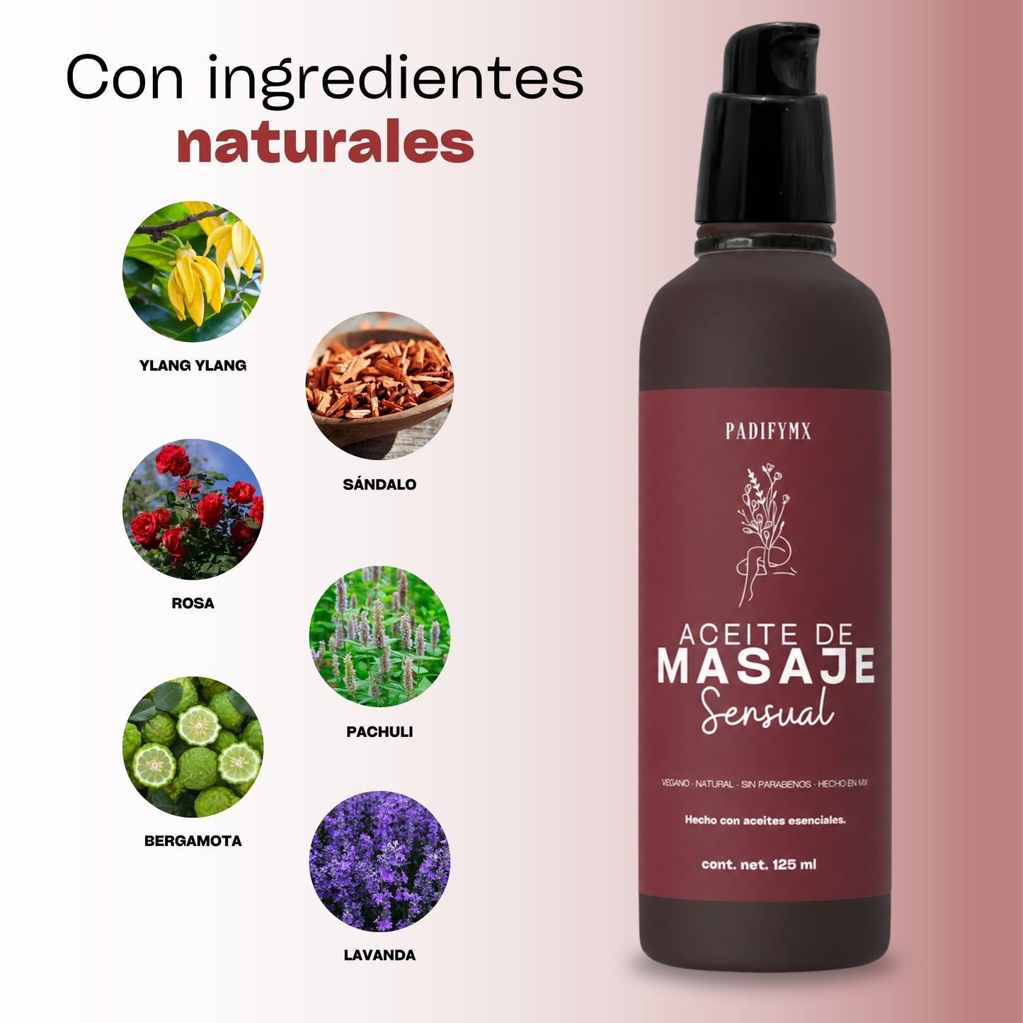 Aceite de Masaje Sensual 125 ml