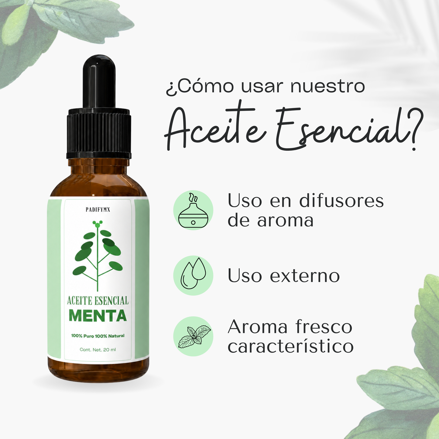 Aceite Esencial de Menta 20 ml