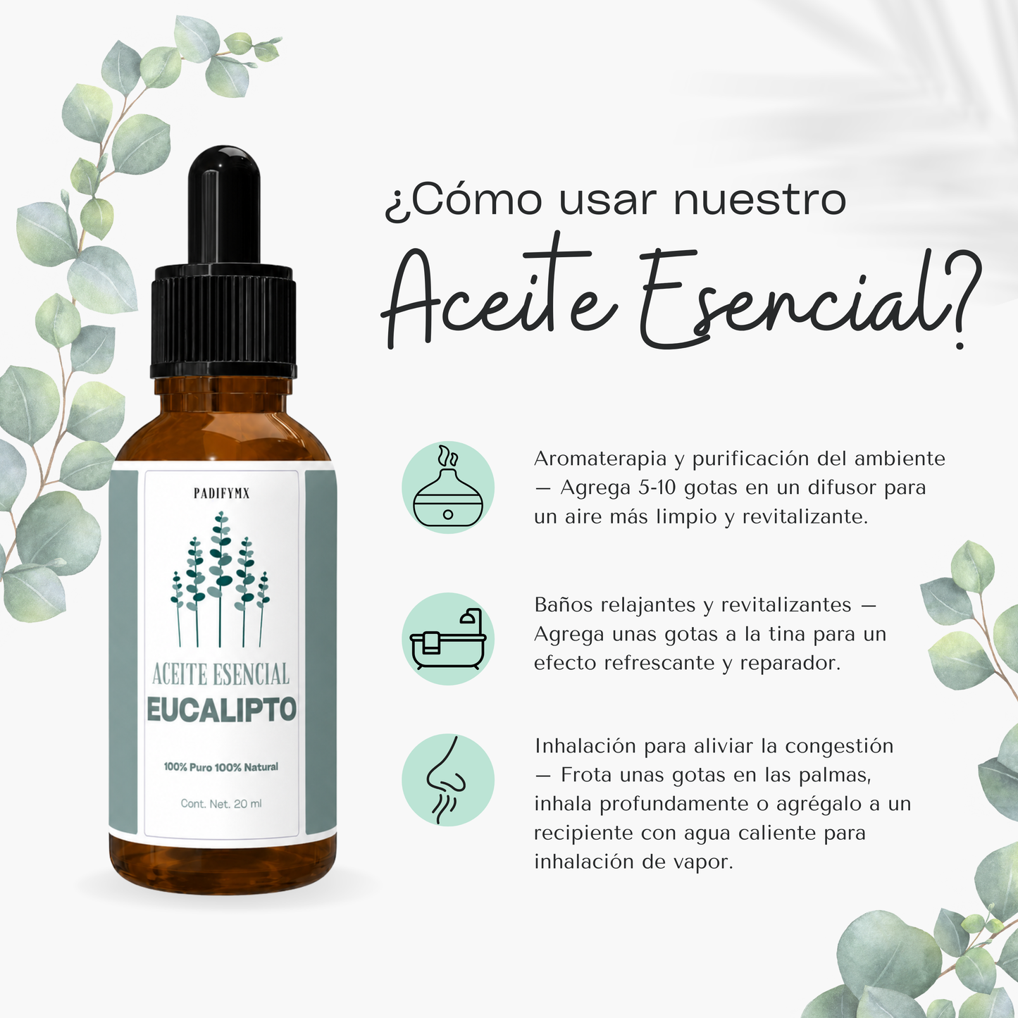 Aceite Esencial de Eucalipto 20ml
