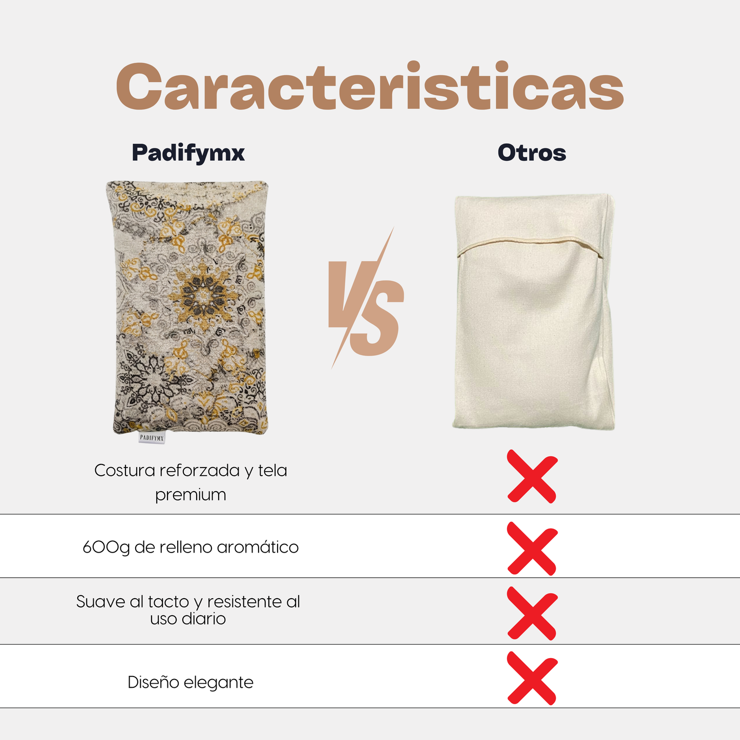 Cojin Semillas para Microondas - Cafe/Gargoleado