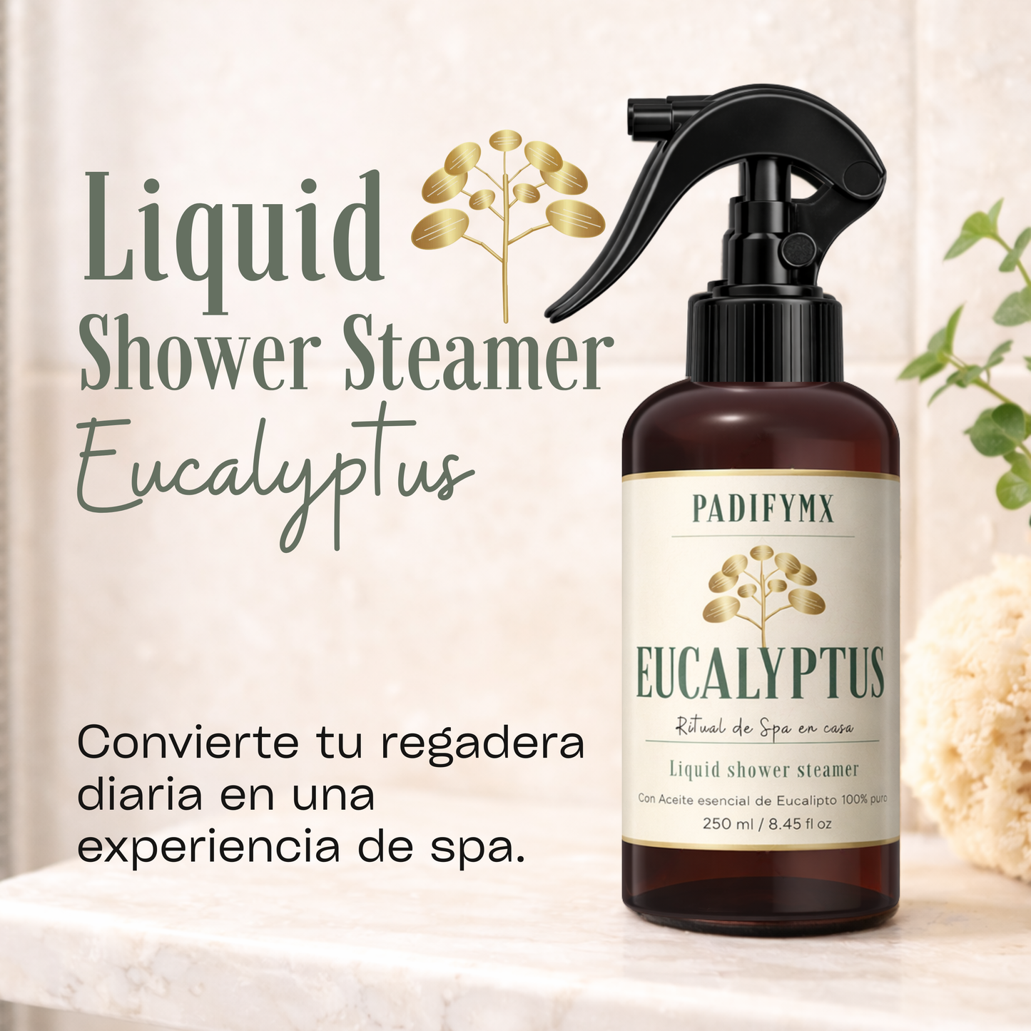 Shower Steamer Líquido Eucalipto 250ml