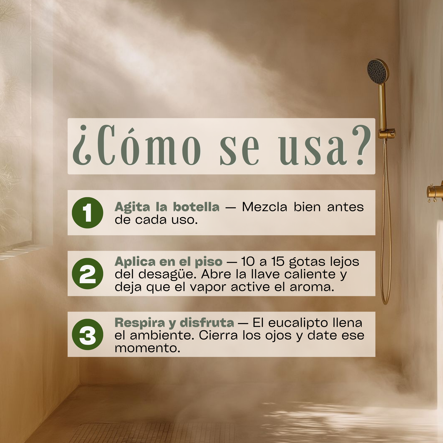 Shower Steamer Líquido Eucalipto 250ml