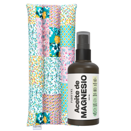 Kit Alivio Muscular — Compresa Térmica Grande + Aceite de Magnesio Natural